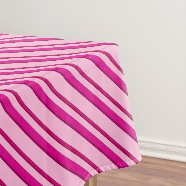 Candy Cane Streifen in Peppermint Pink Tischdecke (Beispiel)