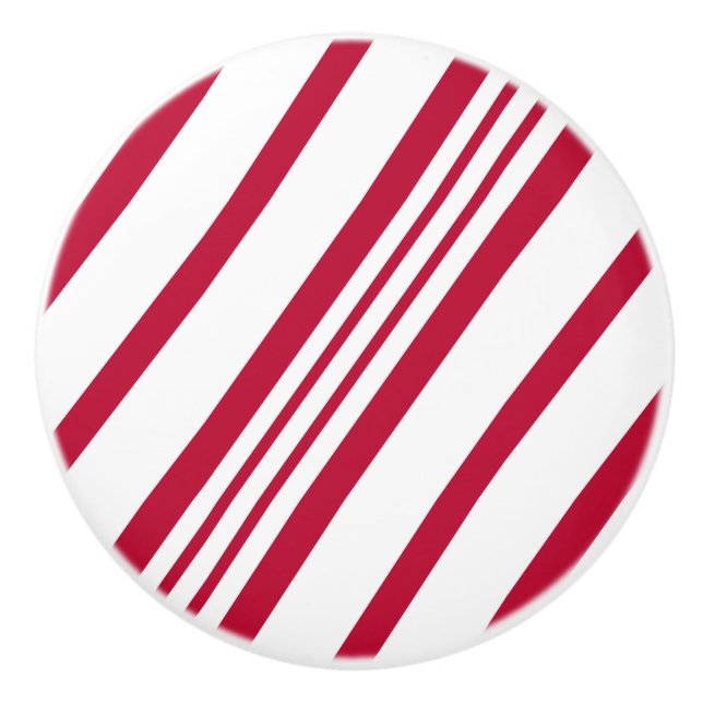 Candy Cane Strip Keramikknauf (Vorderseite)