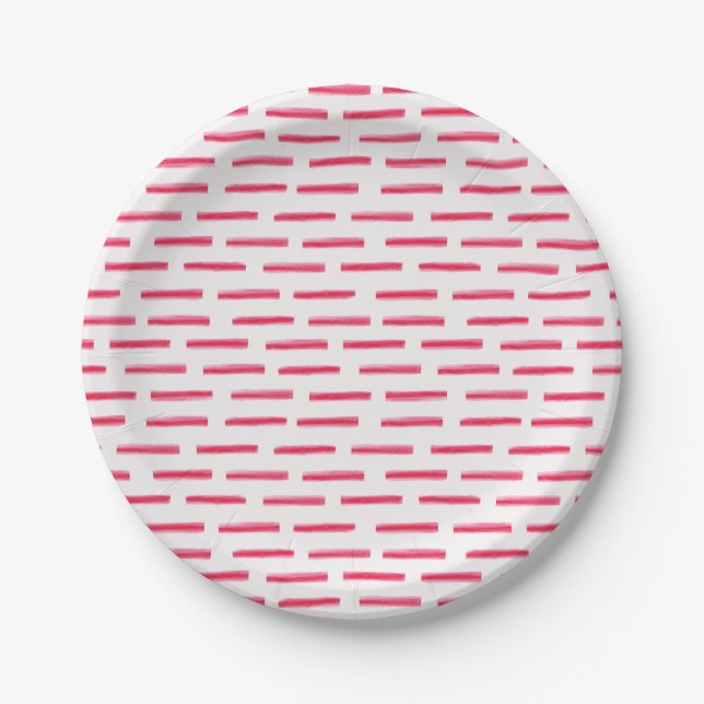 Candy Cane Stripe Pappteller (Vorderseite)