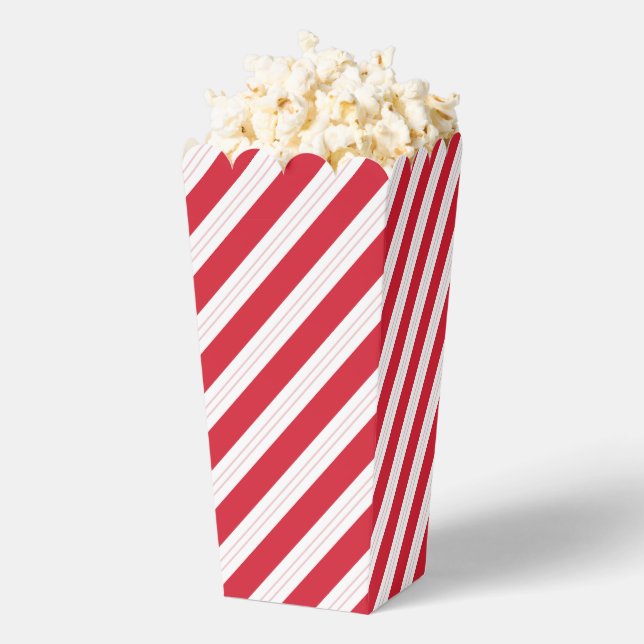Candy Cane Striped Christmas Popcorn Box Geschenkschachtel (Geplatzt)