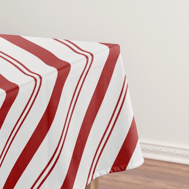 Candy Cane Striped Tischdecke (Beispiel)