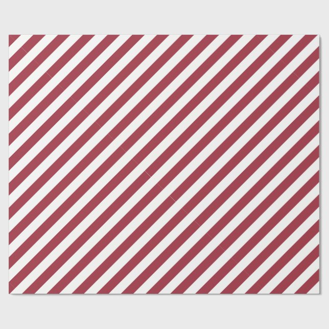Candy Cane Stripes Geschenkpapier (Flach)