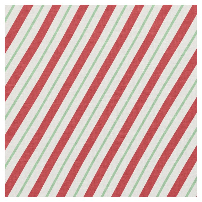 Candy Cane Stripes | Holiday Fabric Stoff (Nahaufnahme)