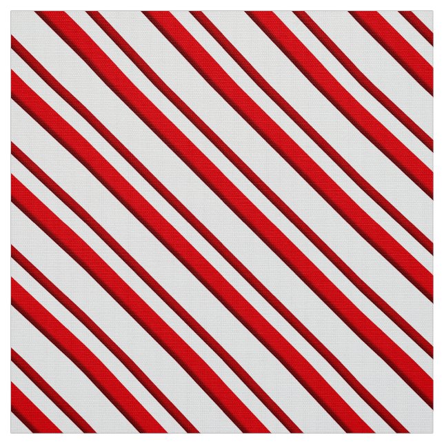 Candy Cane Stripes, Peppermint Rot und Weiß Stoff (Muster)