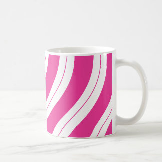 Candy Cane Stripes Pink Christmas Kaffeetasse