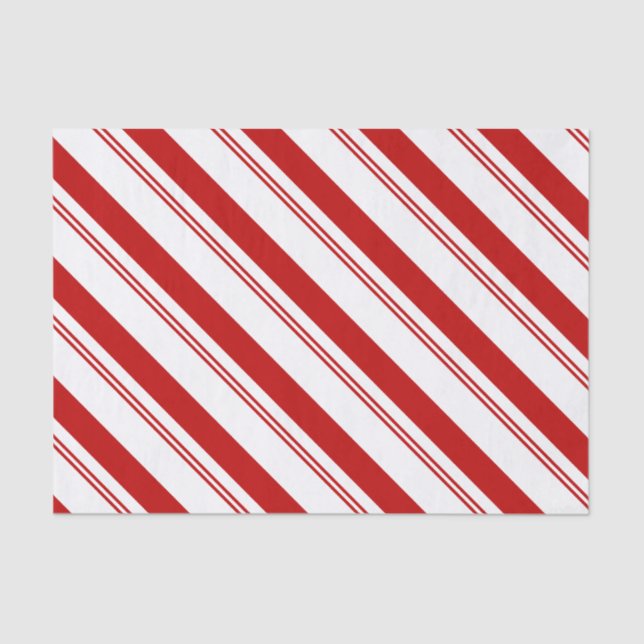 Candy Cane Stripes Seidenpapier (Vorderseite)