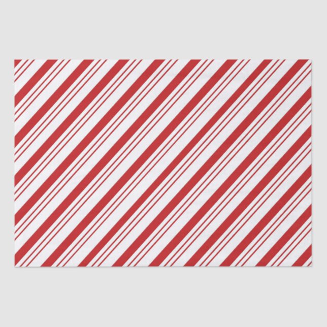 Candy Cane Stripes Seidenpapier (Vorderseite)