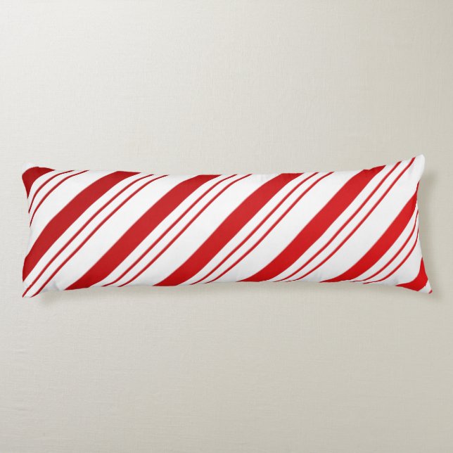 Candy Cane Stripes Seitenschläferkissen (Rückseite)