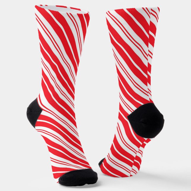 Candy Cane Stripes Socken (Gewinkelt)