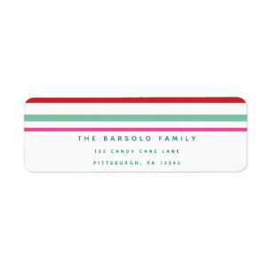 Candy Cane Stripes Weihnachtsaufkleber