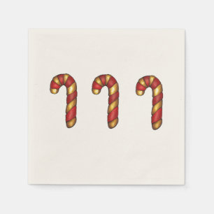 Candy Cane Sugar Cookie Weihnachts Pfefferminz Serviette