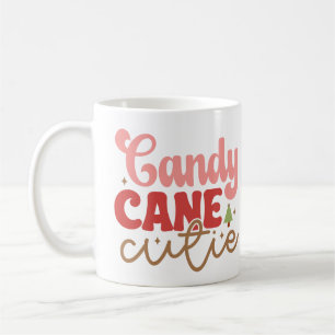 Candy Cane Süsse Retro Groovy Weihnachtsfeiertage Kaffeetasse