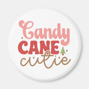 Candy Cane Süsse Retro Groovy Weihnachtsfeiertage Magnet