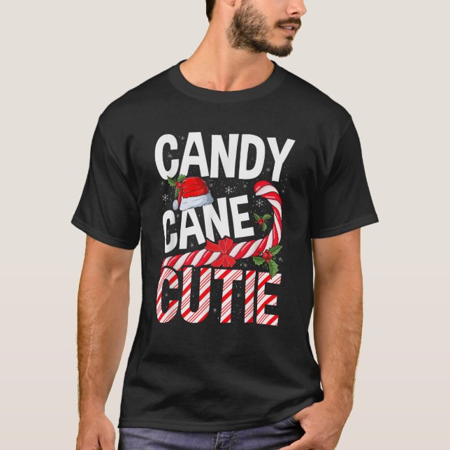 Candy Cane Süsse Weihnachten Weihnachten Weihnacht T-Shirt (Vorderseite)