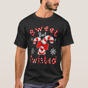 Candy Cane Sweet aber gefickt Funny Frohe Weihnach T-Shirt