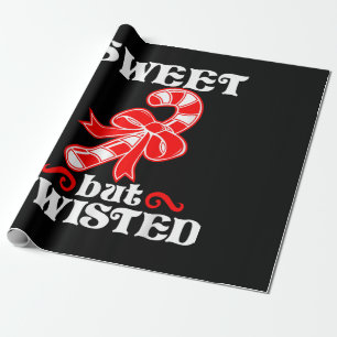 Candy Cane Sweet Aber gefriert Funny Weihnachten Geschenkpapier