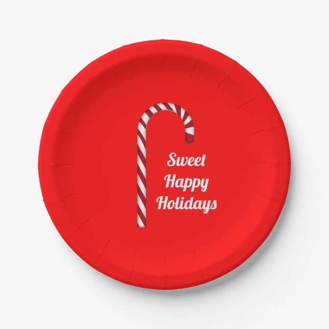 Candy Cane Sweet Holidays Teller (Vorderseite)