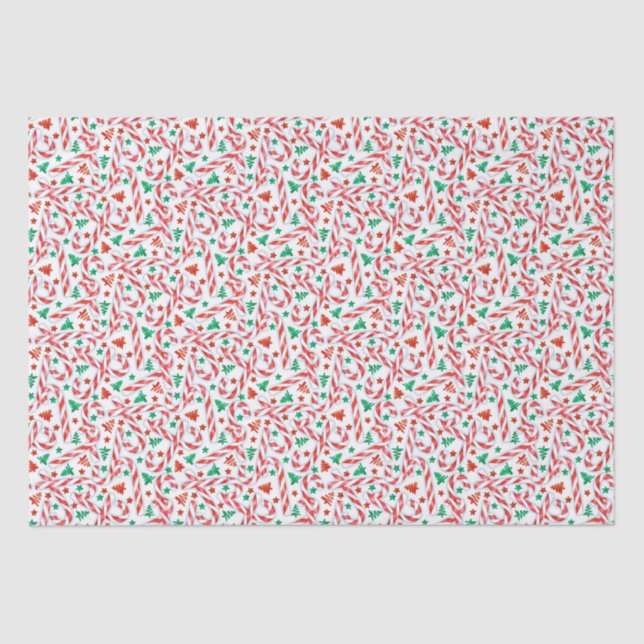 Candy Cane Sweetness Seidenpapier (Vorderseite)