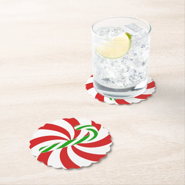 Candy cane swirl untersetzer (Vor Ort)