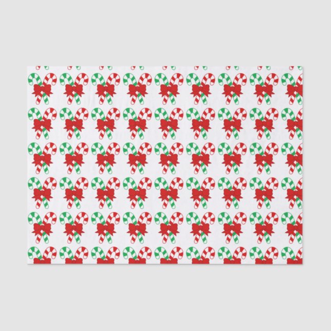 Candy Cane Tissue Paper Seidenpapier (Vorderseite)