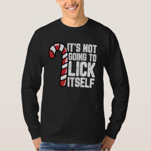 Candy Cane Ungeeignete Erwachsene Humor Funny Chri T-Shirt