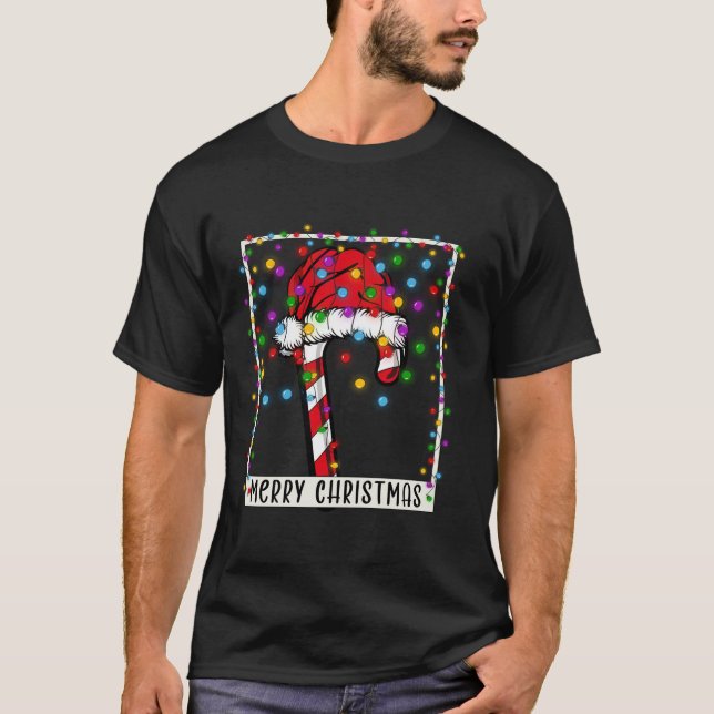 Candy Cane Weihnachten Weihnachten Weihnachten Kin T-Shirt (Vorderseite)