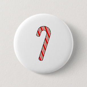 Candy Cane Weihnachten Zeichnend Button