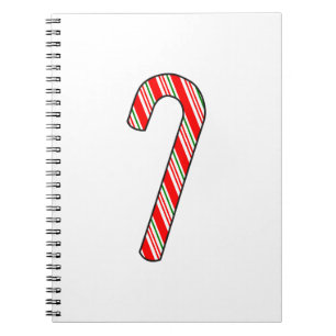 Candy Cane Weihnachten Zeichnend Notizblock