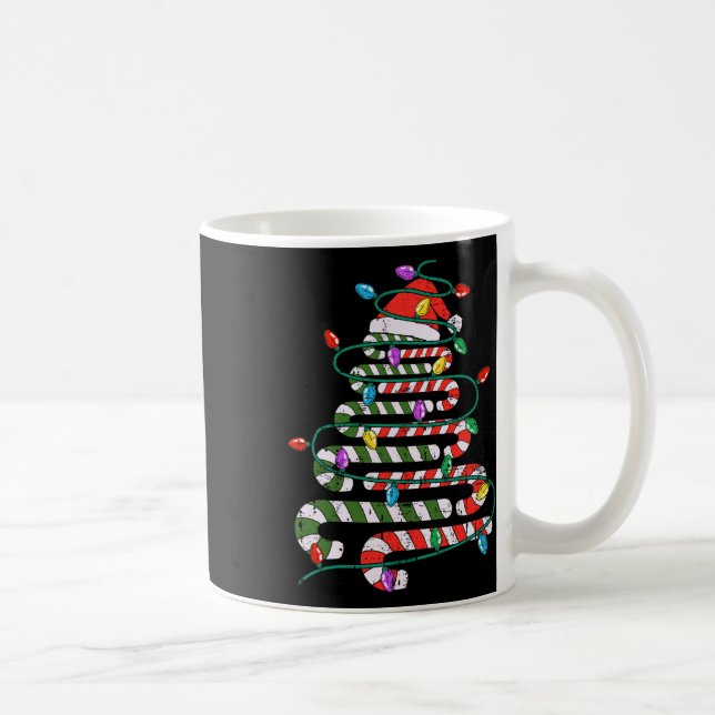 Candy Cane Weihnachtsbaum Xmas Liebe Candy Mens Wo Kaffeetasse (Rechts)