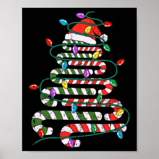 Candy Cane Weihnachtsbaum Xmas Liebe Candy Mens Wo Poster