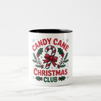 Candy Cane Weihnachtsclub Festive Feiertag & Winte Zweifarbige Tasse