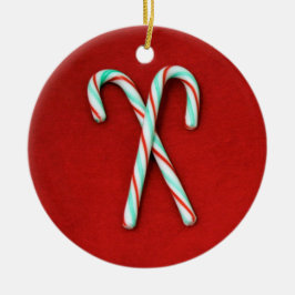 Candy Cane Weihnachtsdekoration Keramikornament