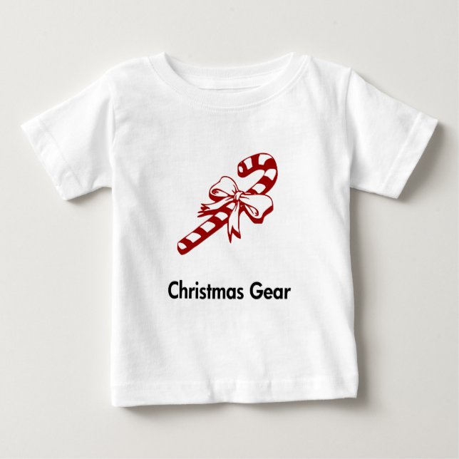 Candy Cane Weihnachtsgear Baby T-shirt (Vorderseite)