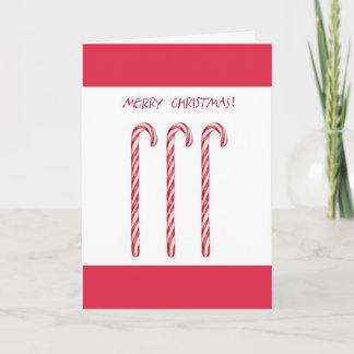 Candy Cane Weihnachtskarte Feiertagskarte