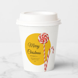 Candy Cane Weihnachtspapier Cups | Party Cups Pappbecher