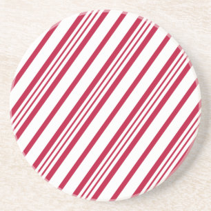 Candy Cane Weihnachtsstreifen Getränkeuntersetzer