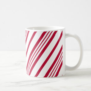 Candy Cane Weihnachtsstreifen Kaffeetasse