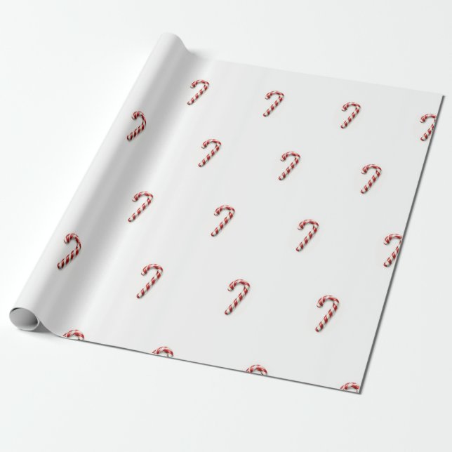 Candy Cane Weihnachtswrapping Paper Geschenkpapier (Ungerollt)