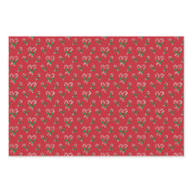 Candy Cane Weihnachtswrapping Paper Sheets