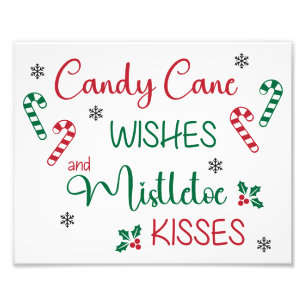 Candy Cane Wish & Mistletoe Kisses Fotodruck
