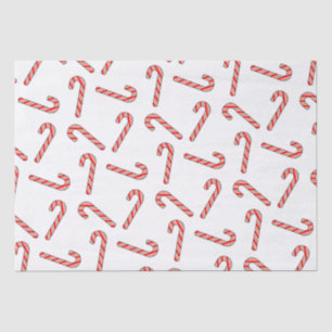 Candy Cane Zeichnungen in rot-grün Seidenpapier