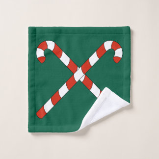 Candy Canes Crossed Badhandtuch Set