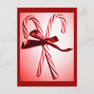 Candy Canes Feiertagspostkarte