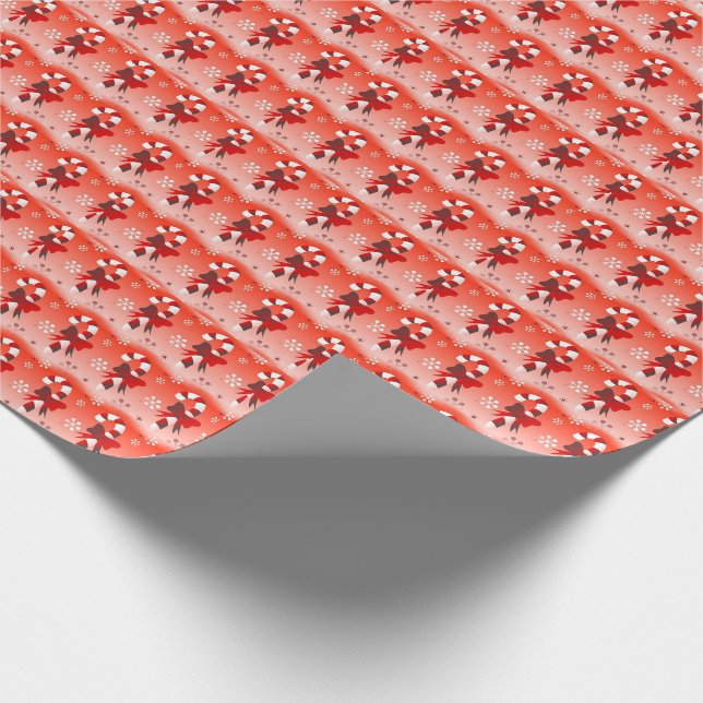 Candy Canes Geschenkpapier (Ecke)