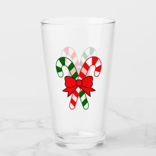 Candy Canes Glas (Vorderseite)