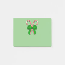 Candy Canes Green Bow