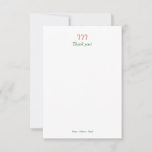 Candy Canes Holiday Vielen Dank, Ihre Note Card Dankeskarte