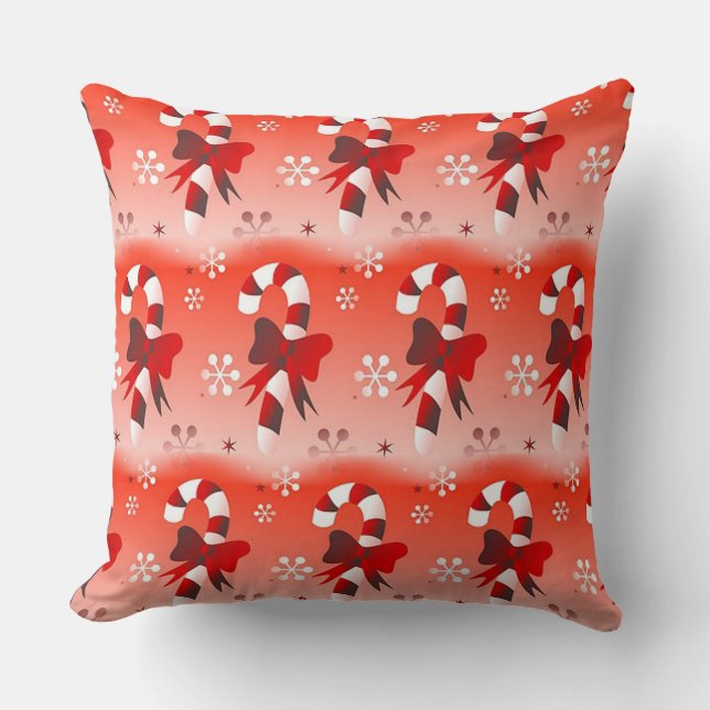 Candy Canes Kissen (Vorderseite)
