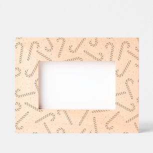 Candy Canes Laser Etched Picture Frame Geätzte Rahmen