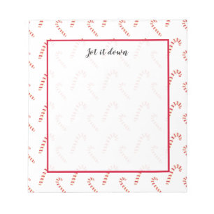 Candy Canes Muster Notizblock